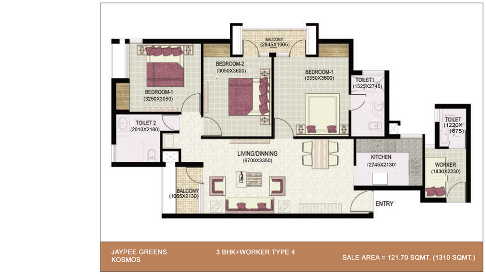 1310 Sq Ft.