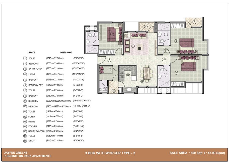 1550 Sq Ft.