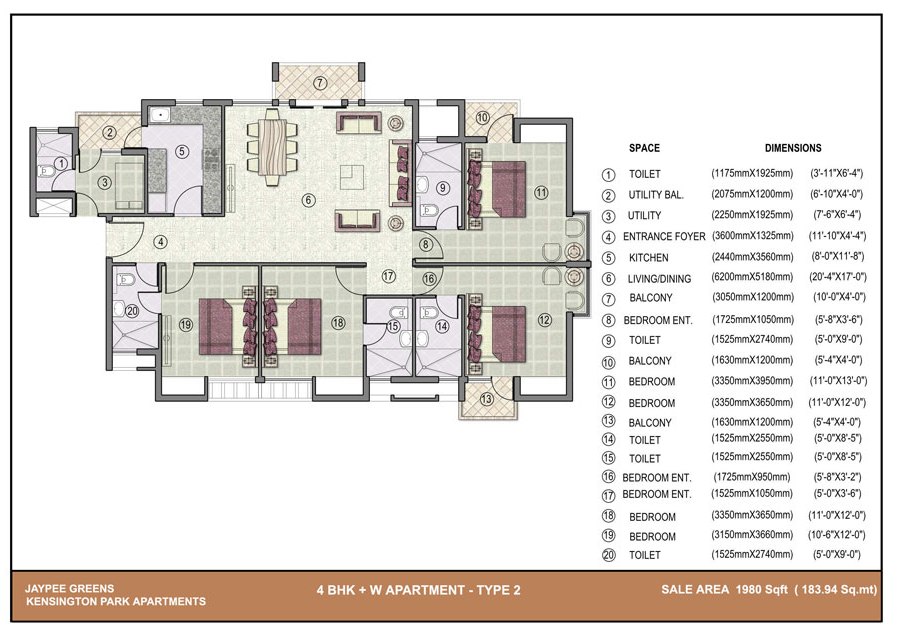 1980 Sq Ft.