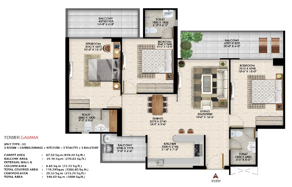 1600 Sq Ft.